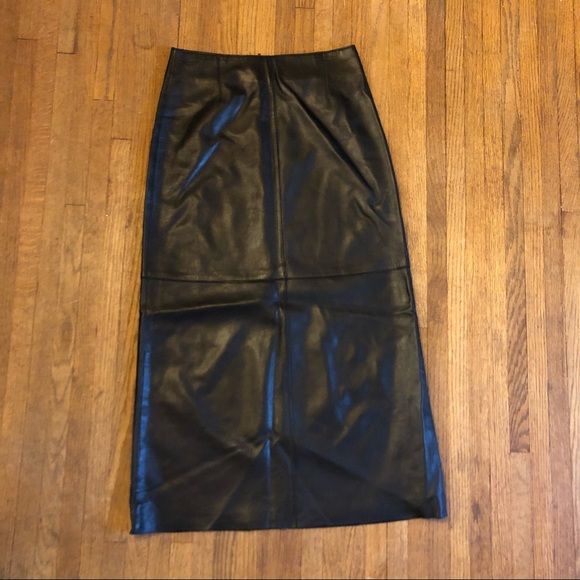 Siena Studio Dresses & Skirts - Siena long black leather skirt